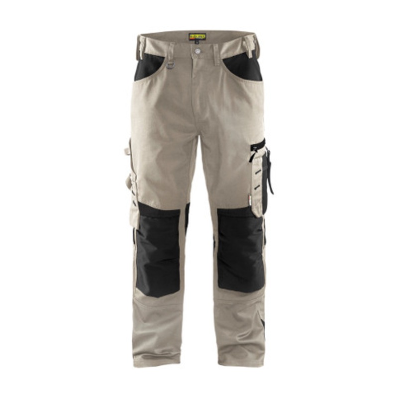 BLAKLADER Trousers | 1556  Craftsman Khaki Trousers with Kneepad Pockets in Cotton