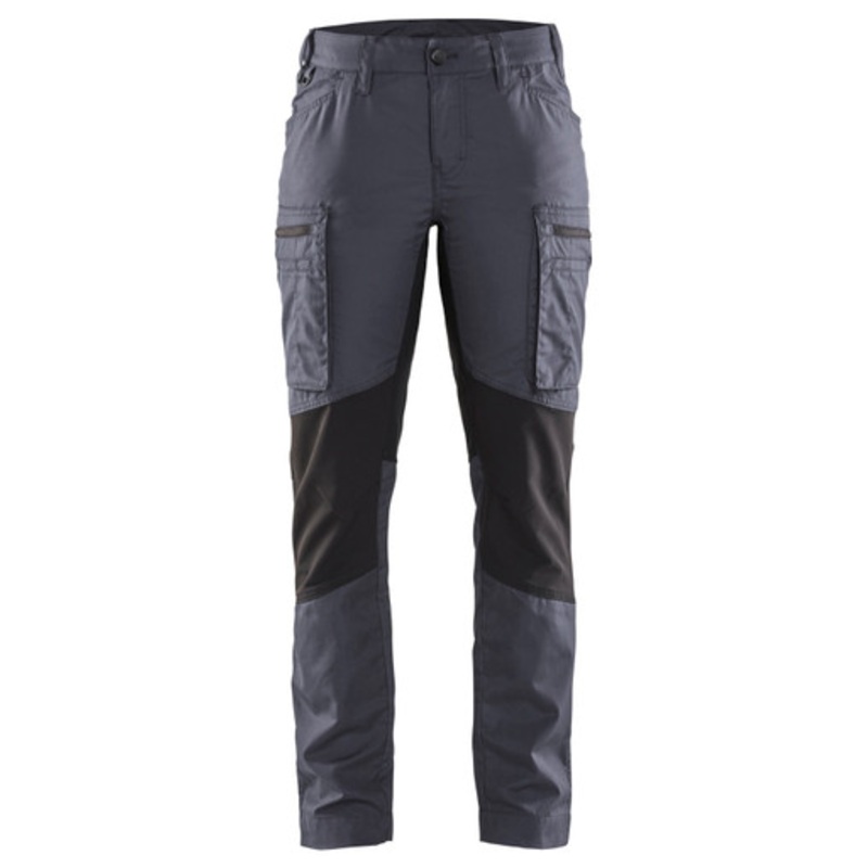 BLAKLADER Trousers | 7159 Womens Service Grey Trousers with Polyester