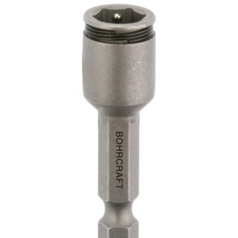 BOHRCRAFT Drive Bits | 6502 Hex Socket Drive Bits with Spring Clip and 1/4 Shank