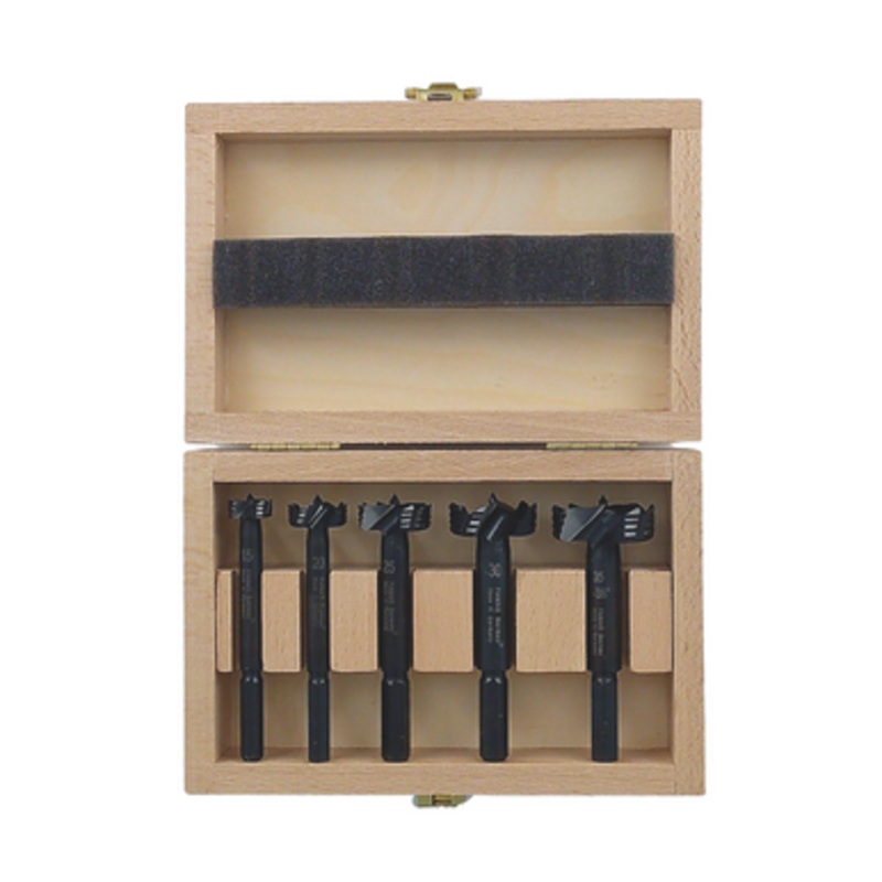 FAMAG Forstner Bit | 1622 BORMAX Tool Steel Forstner Bit . Set 15, 20, 25, 30, 35 mm and Box.