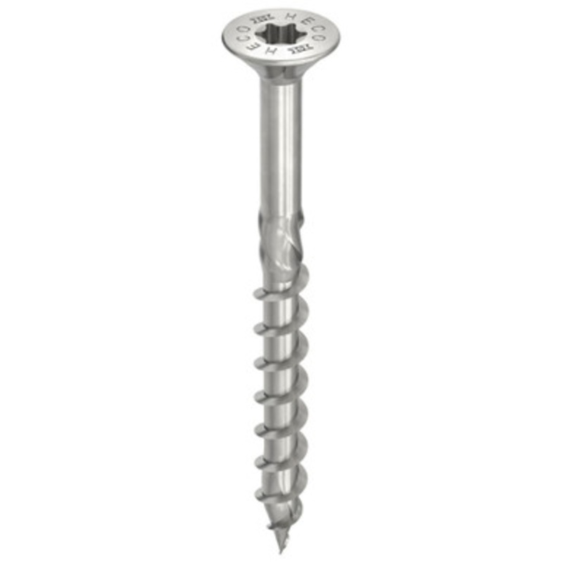 HECO Screws | 6mm Countersunk Head Screws HD30 with Partial Thread in A2 304 Stainless Steel