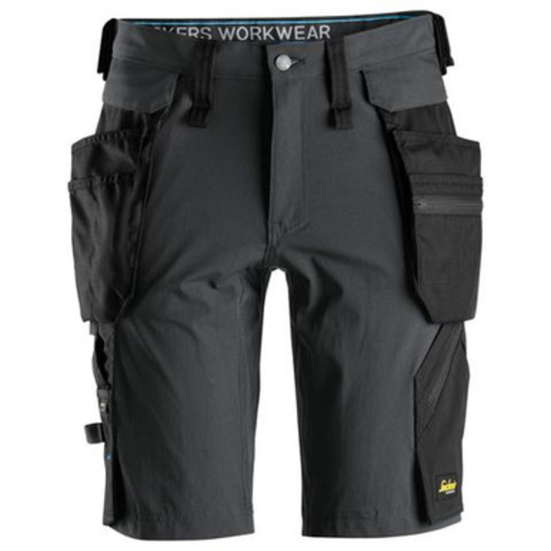 SNICKERS Shorts | 6108 Lite Work Mid Grey Shorts with Holster Pockets 4-Way Stretch