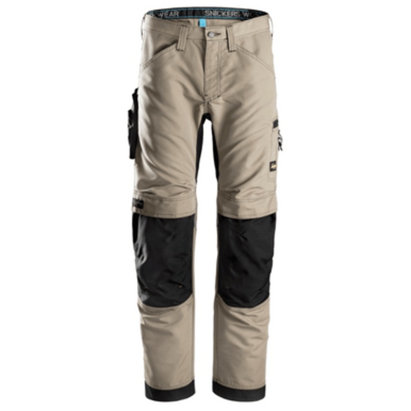 SNICKERS Trousers | 6307 Trousers Khaki Litework with Kneepad Pockets-SALE