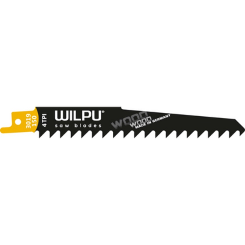 WILPU Reciprocating Saw Blade | 3019 Quick Cut Reciprocating Saw Blade for Solid Timber