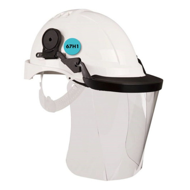 ZEKLER Face Protection | 67H1 Face Protection Polycarbonate Face Visor in Helmet Version