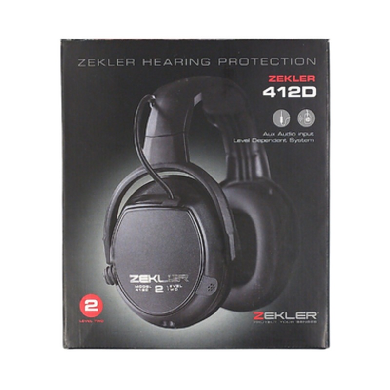 ZEKLER Hearing Protection | 412 D Earmuffs Hearing Protection with Aux Input and Active Monitoring