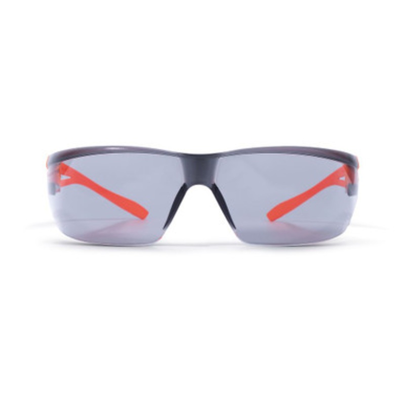 ZEKLER Safety Glasses | 36 Grey Lens Safety Glasses Hi-Vis Orange Design with scratch resistant & anti fog