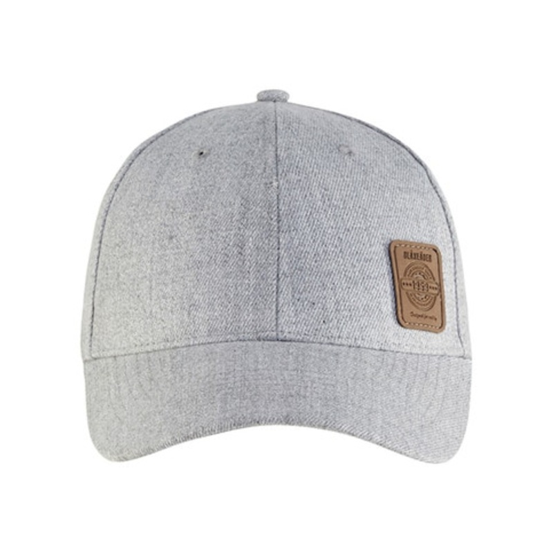 BLAKLADER Accessory  | 2053 Grey Melange Headwear Cap with Logo in Wool