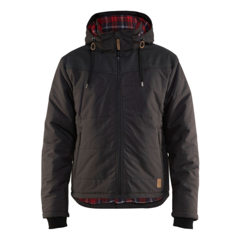 BLAKLADER Jacket | 4499 Dark Grey Winter Jacket with Warm Lining and in Polyester/Cotton