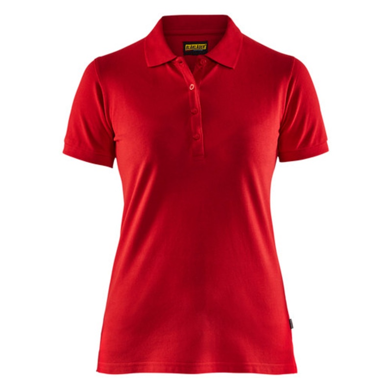 BLAKLADER Polo Shirt  | 3307 Womens Red Polo Shirt in Cotton