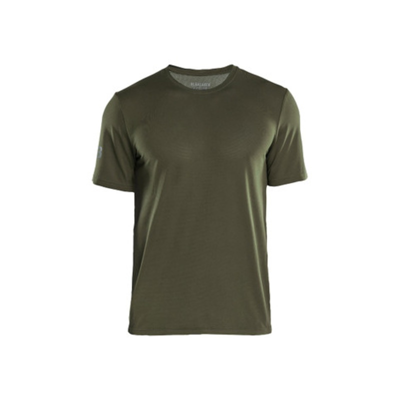 BLAKLADER Shirts | 3415 Forest Green T-Shirt with Short Sleeves UV Protection in Polyester