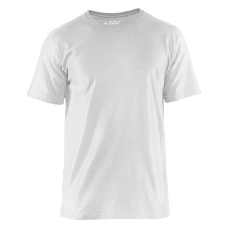BLAKLADER T-Shirt  | 3525 Mens White Classic T-Shirt in Cotton