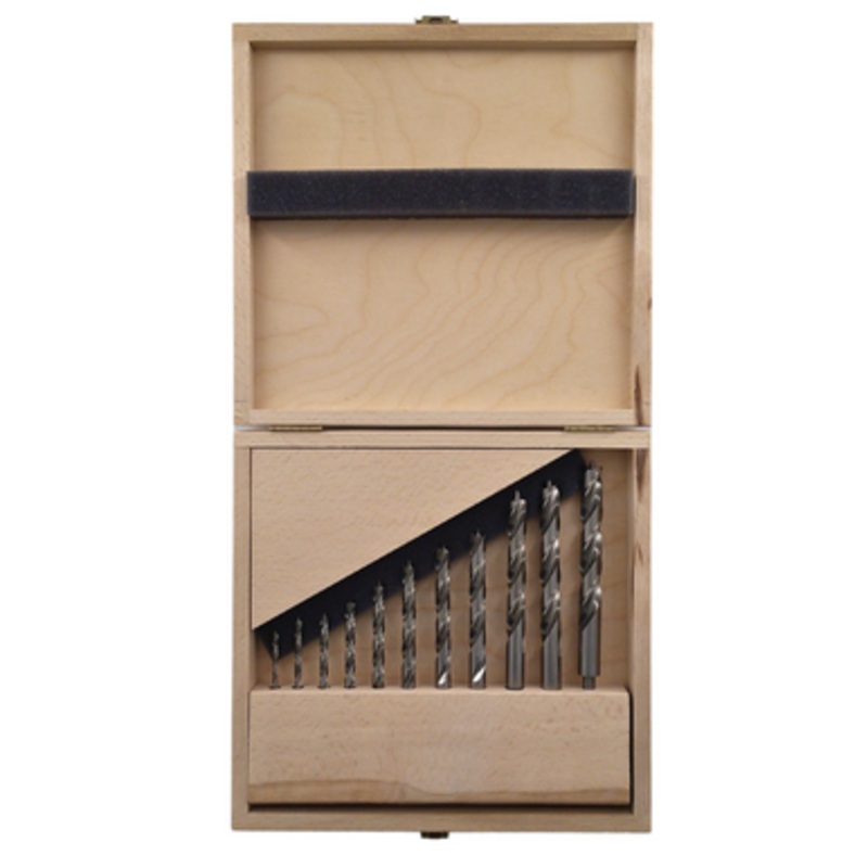 FAMAG Drill Bits | 1597 Brad Point Drill Bits Set  3, 4, 5, 6, 7, 8, 9, 10, 11, 12 mm with  Shank