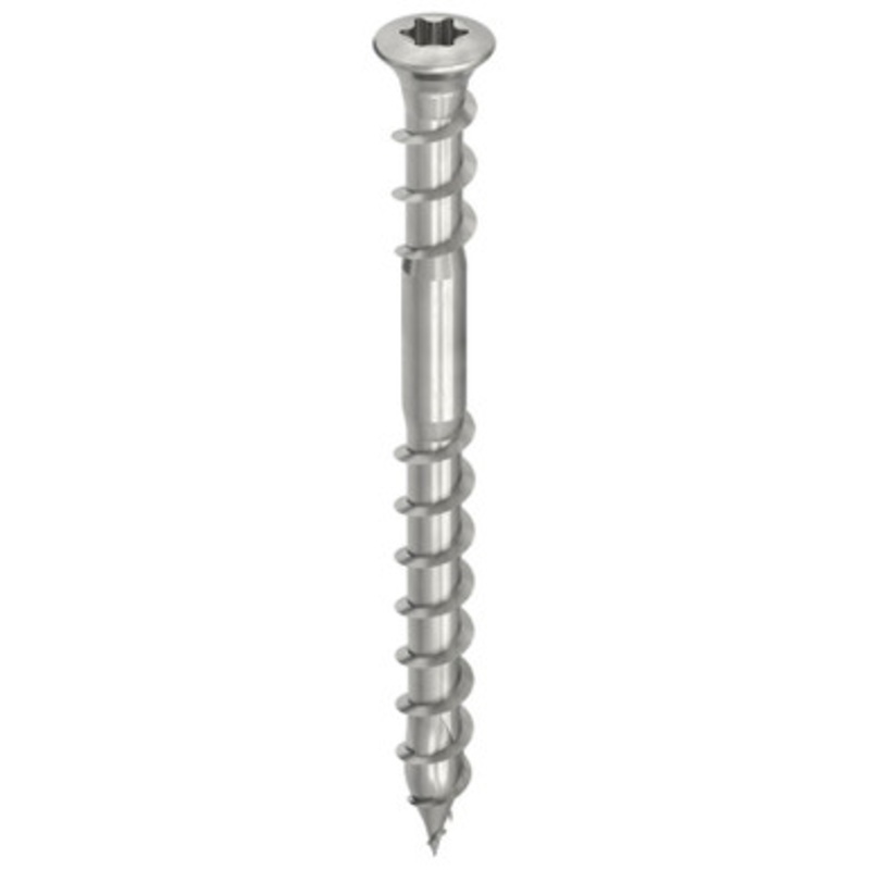HECO Screws | 5mm Raised Countersunk Head Screws HD20 with Secondary Thread Decking Screw in A2 304 Stainless Steel