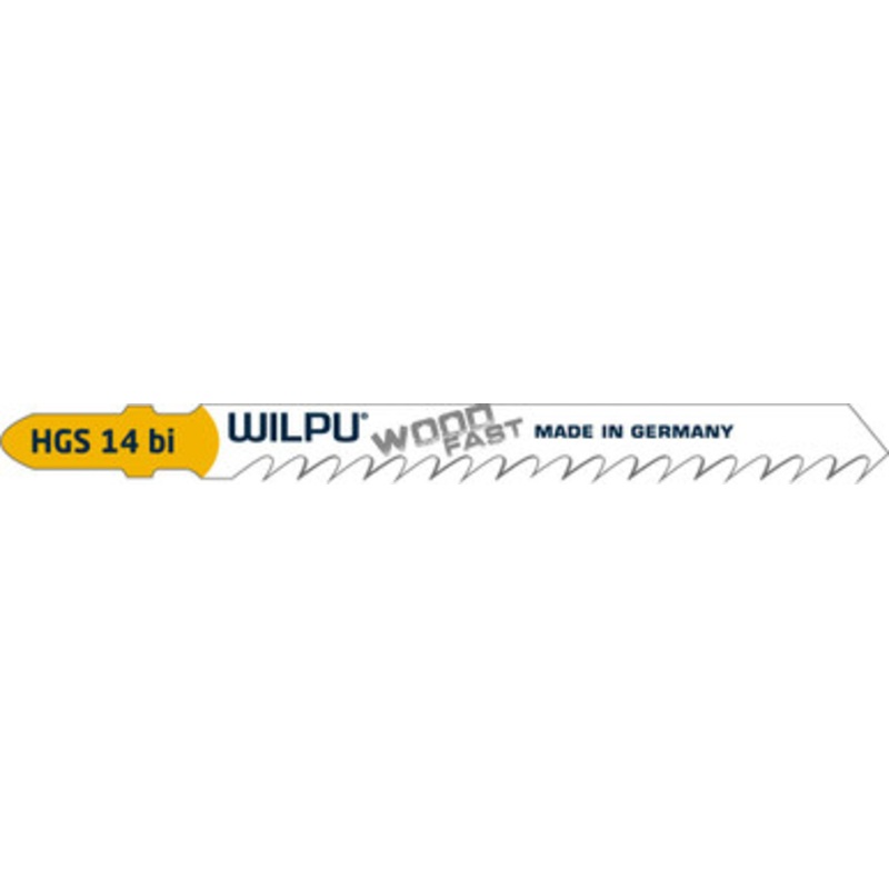WILPU Jigsaw Blade | HGS 14 bi 75mm Fast Cut Jigsaw Blade for Solid Timber
