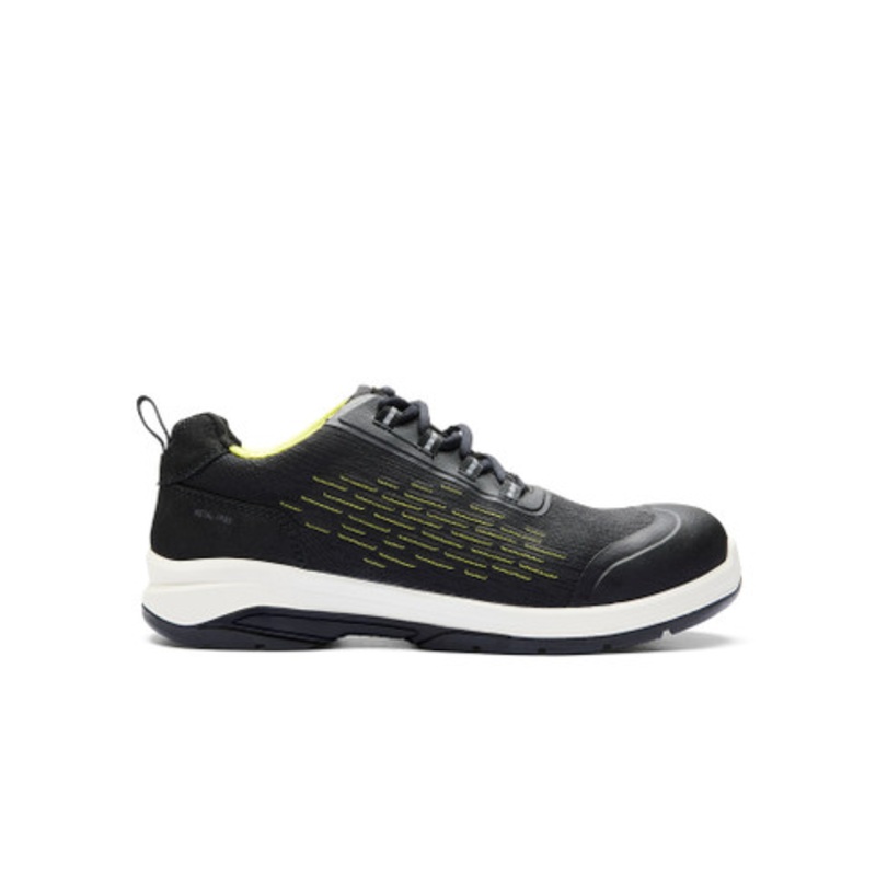 BLAKLADER Safety Shoes  | 2441 CRADLE Black / Yellow Work Shoes with Laces
