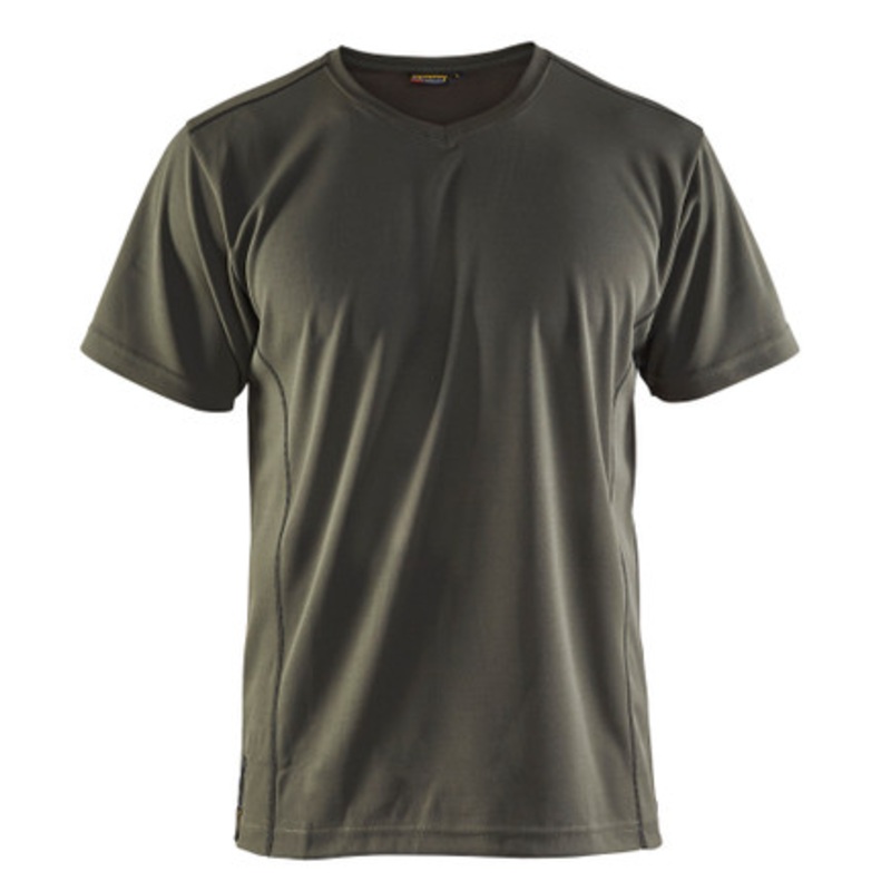 BLAKLADER T-Shirt  | 3323 Army Green UV Protection T-Shirt in Polyester