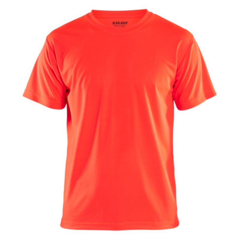BLAKLADER T-Shirt  | 3331  High Vis Red Short Sleeve T-Shirt with UV Protection Polyester