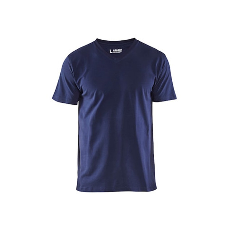 BLAKLADER T-Shirt  | 3360 Mens Navy Blue Classic T-Shirt with Cotton with Stretch