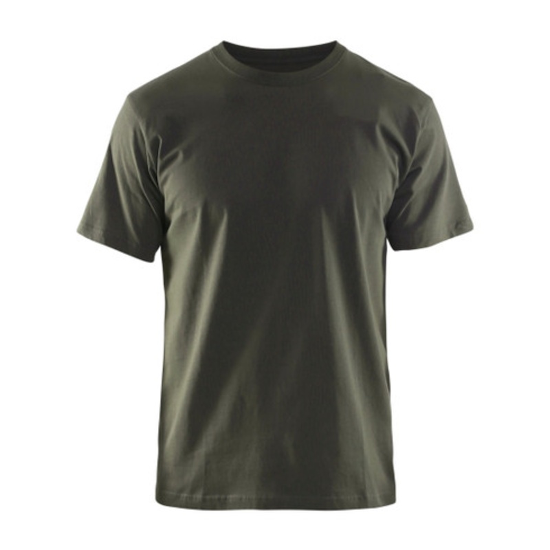 BLAKLADER T-Shirt  | 3525 Mens Olive Green Classic T-Shirt in Cotton