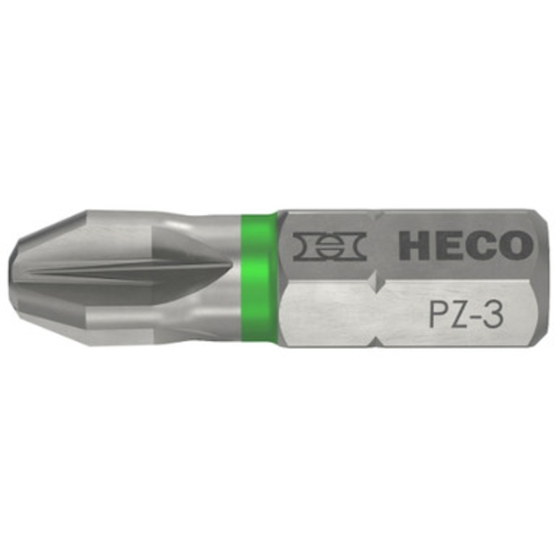 HECO Drive Bits | PZ3 Drive Bits in 25mm Length for  Shank
