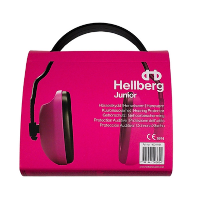 HELLBERG Hearing Protection | JUNIOR Pink Hearing Protection for Class 2 Passive Earmuffs