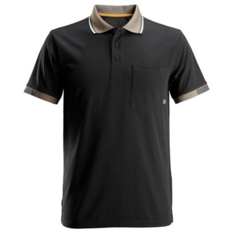 SNICKERS Polo Shirt  | 2724 Black Short Sleeve 37.5 Performance Polo Shirt with  Polyester