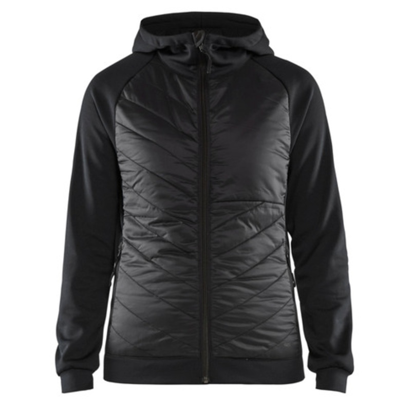 BLAKLADER Hoodie Jacket | 3464 Black/Dark Grey Womens Jacket Hoodie with Full Zip and in Polyester