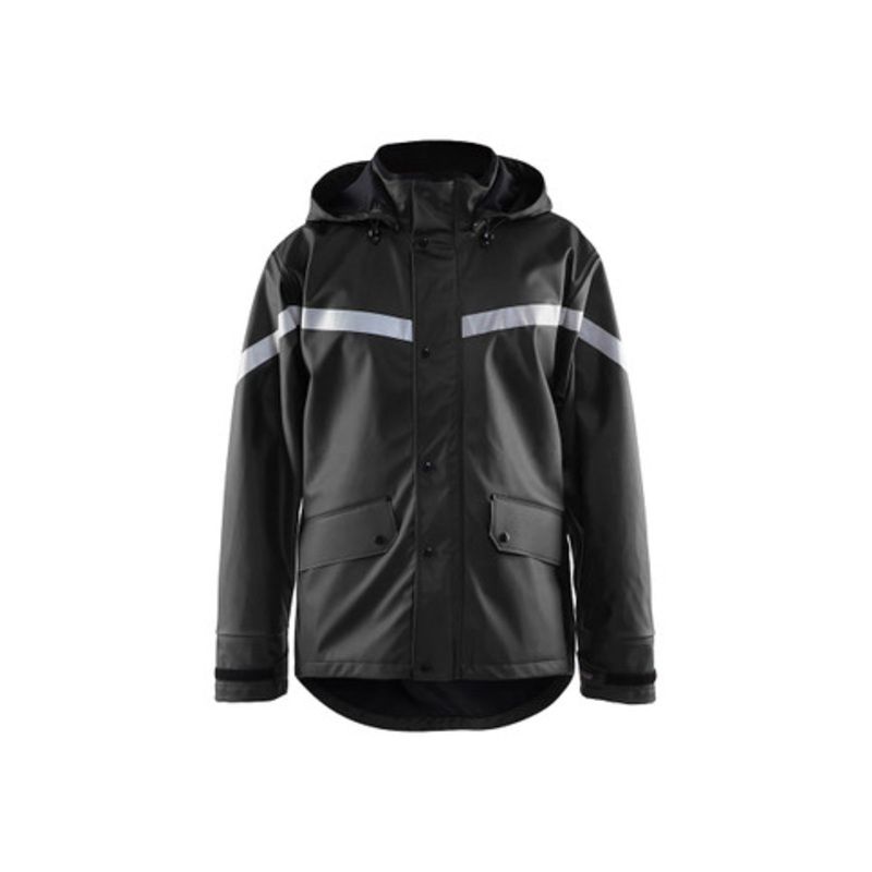 BLAKLADER Rain Jacket | 4305 Black Craftsman Rain Jacket with Polyester Waterproof