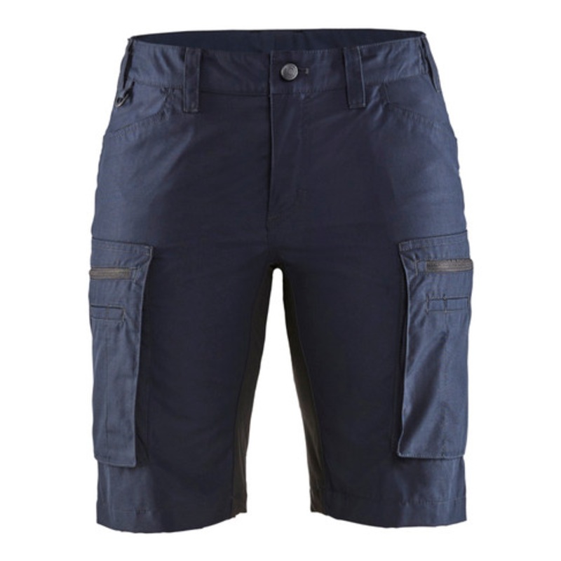 BLAKLADER Shorts | 7149 Womens Service Stretch Dark Navy Blue Shorts with Polyester