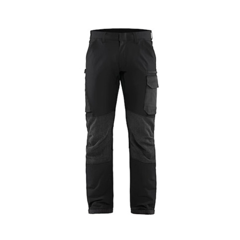 BLAKLADER Trousers | 1422 Industry Black / Dark Grey Trousers with Scratch Free 4-Way Stretch