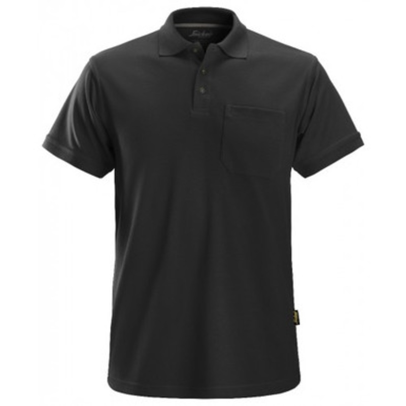 SNICKERS Polo Shirt | 2708 Black Classic Polo Shirt in Durable Poly/Cotton