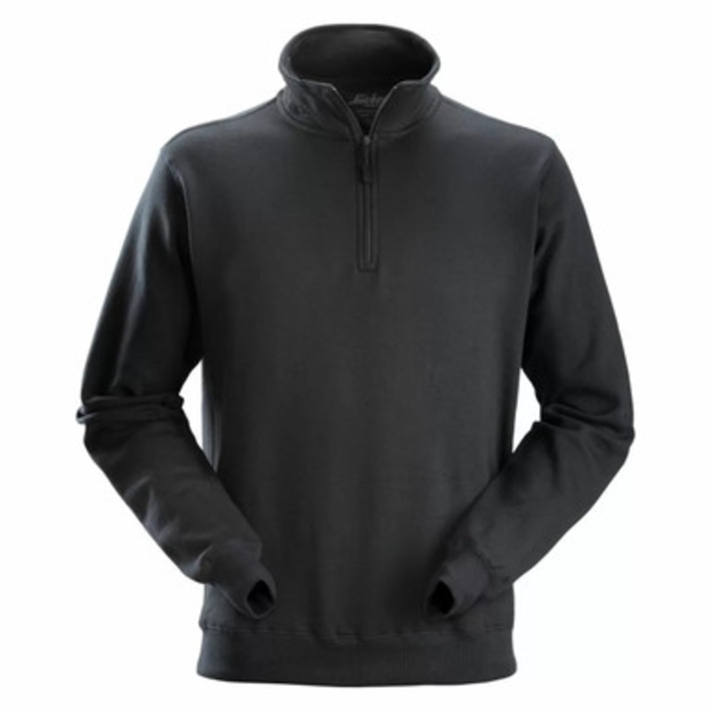 SNICKERS Sweater | 2818 Black Half Zip Work Sweater-SALE