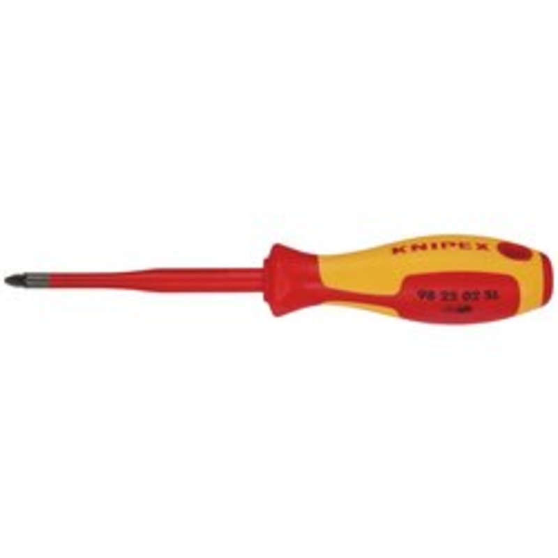 Knipex 98 25 02 Sl Vde Insulated Pozidriv Screwdriver, Pz2 X 100Mm – Slim | 98 25 02 Sl