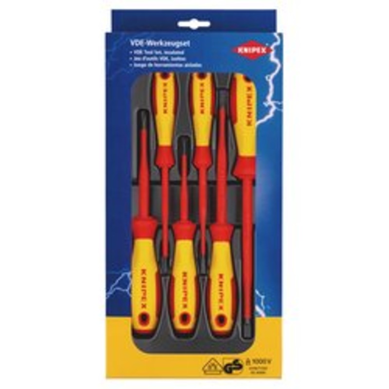 Knipex 00 20 12 V02 Vde Insulated Slotted/Phillips Screwdriver Set | 00 20 12 V02
