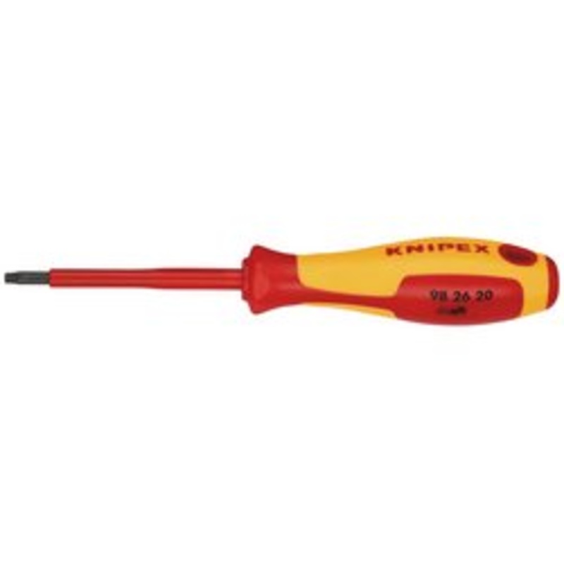 Knipex 98 26 20 Vde Insulated Torx Screwdriver Tx20 X 80Mm | 98 26 20