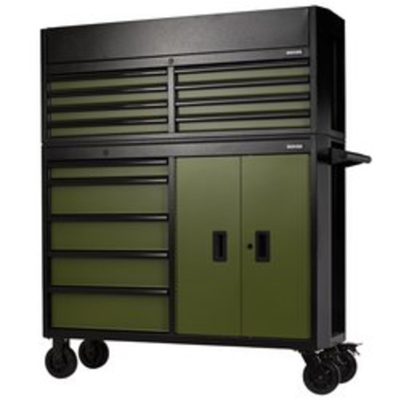 Bunker 13 Drawer Combined Roller Cabinet And Tool Chest, 52, Green | B200-52C-Gr/52R