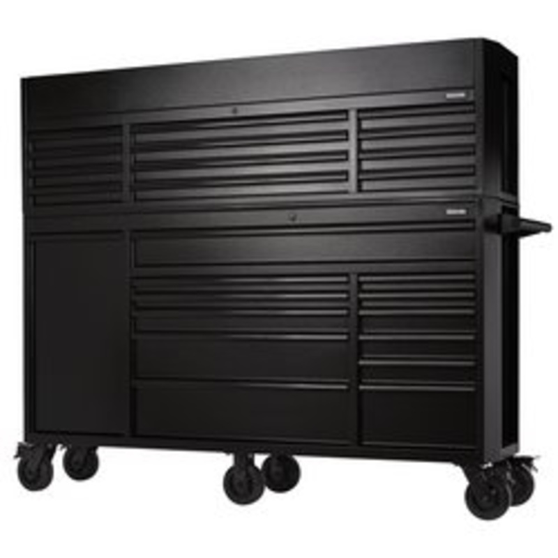 Bunker 25 Drawer Combined Roller Cabinet And Tool Chest, 72, Black | B200-72C/72R