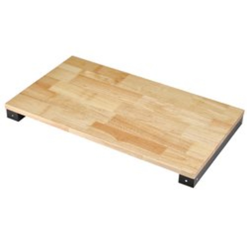 Bunker Modular Hardwood Worktop For 3 Tier Tool Trolley With Pull Handle | B400-3Tcrtw