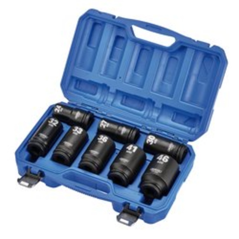 Draper Hi-Torq Metric Deep Impact Socket Set, 3/4 Sq. Dr. (8 Piece) | 419D/8/Mm