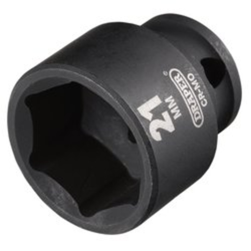 Draper Hi-Torq Metric Impact Socket, 3/8 Sq. Dr., 21Mm | 409-Mm