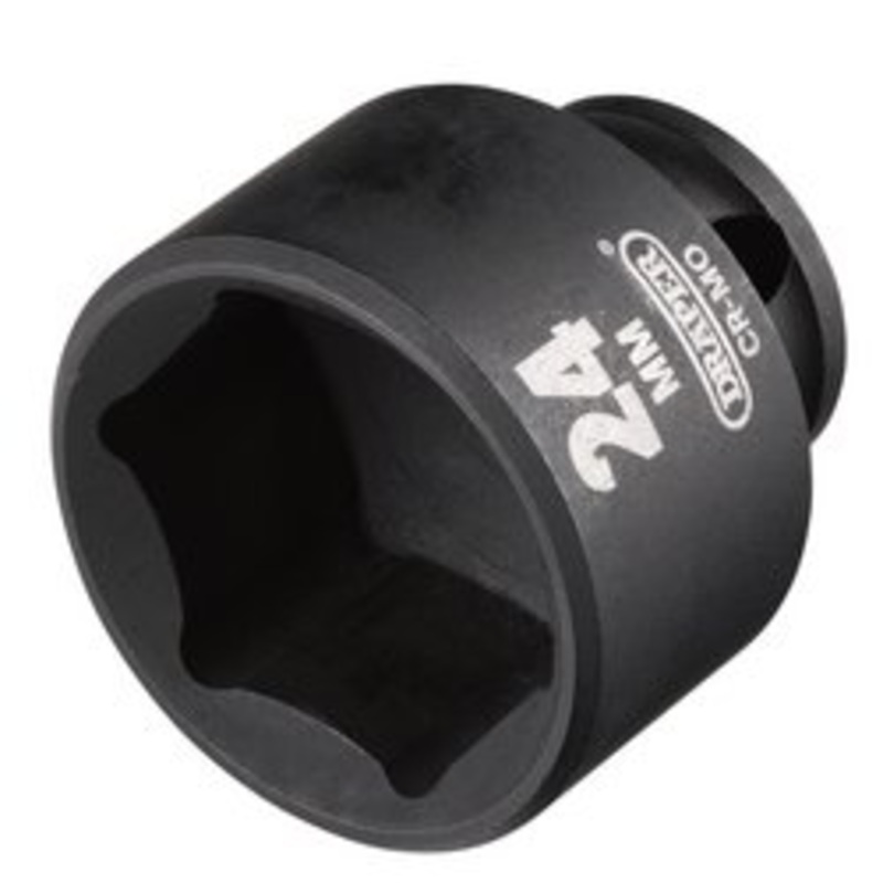 Draper Hi-Torq Metric Impact Socket, 3/8 Sq. Dr., 24Mm | 409-Mm