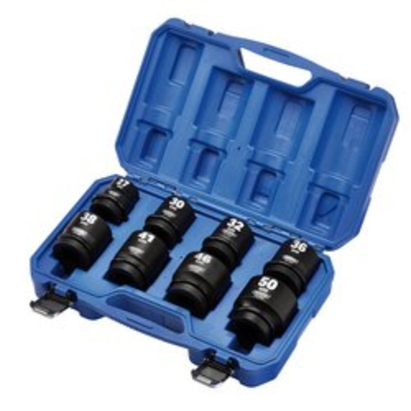 Draper Hi-Torq Metric Impact Socket Set, 1 Sq. Dr. (8 Piece) | 425/8/Mm