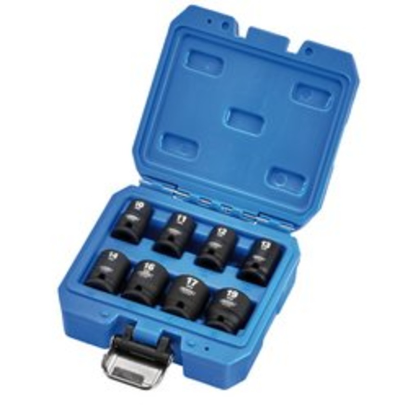 Draper Hi-Torq Metric Impact Socket Set, 3/8 Sq. Dr. (8 Piece) | 409/8/Mm