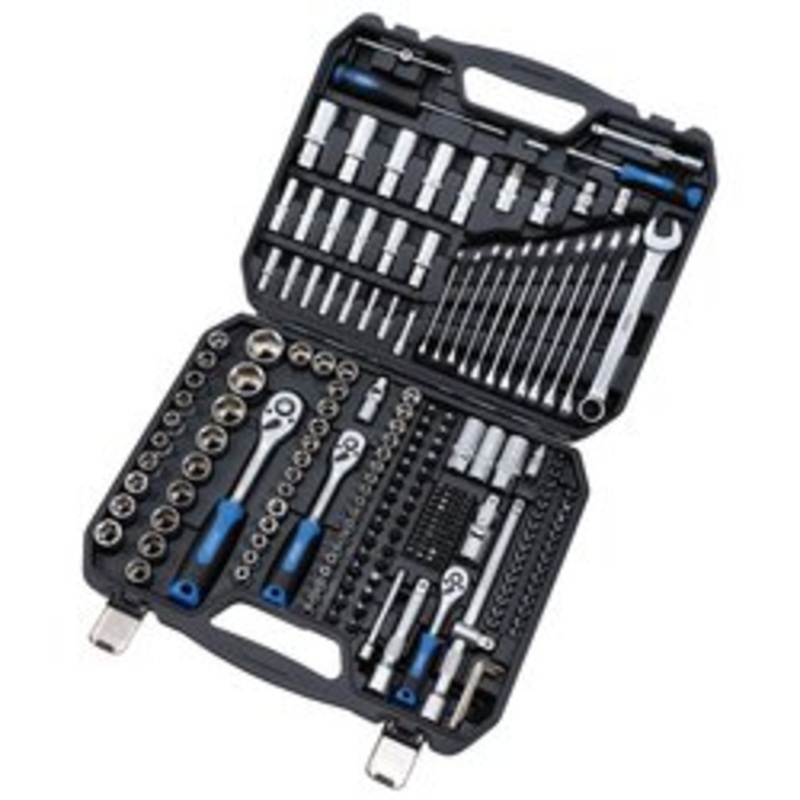 Draper Hi-Torq Metric Socket And Bit Set, 1/4, 3/8 And 1/2 Sq. Dr. (219 Piece) | Mixss219