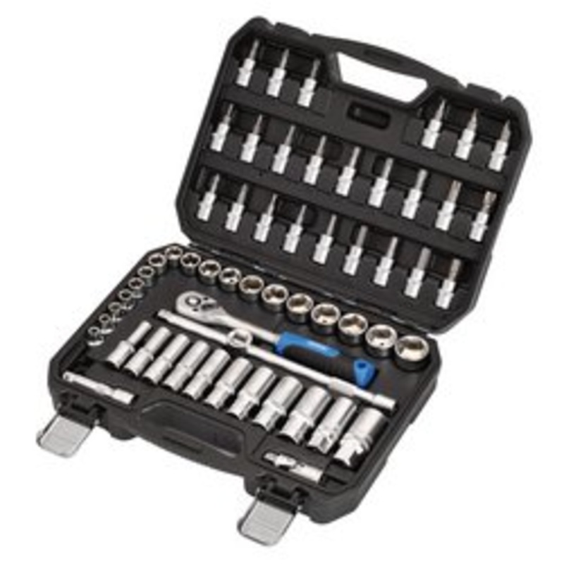 Draper Hi-Torq Metric Socket And Bit Set, 3/8 Sq. Dr. (58 Piece) | 3/8Ss58