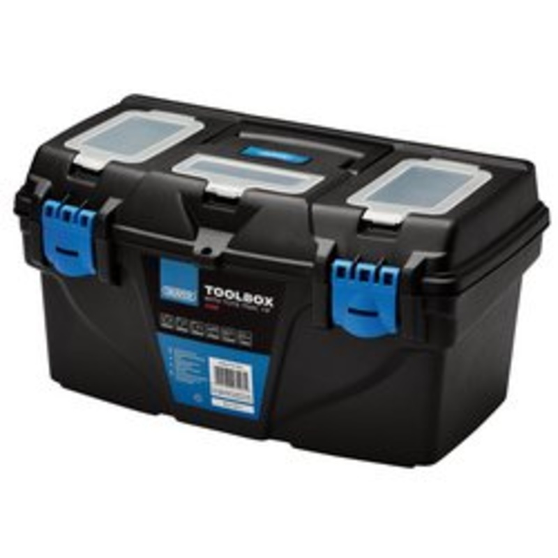 Plastic Toolbox With Tote Tray, 19 | Pt19
