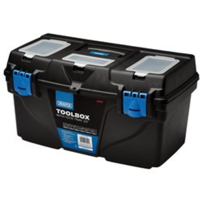Plastic Toolbox With Tote Tray, 22 | Pt22