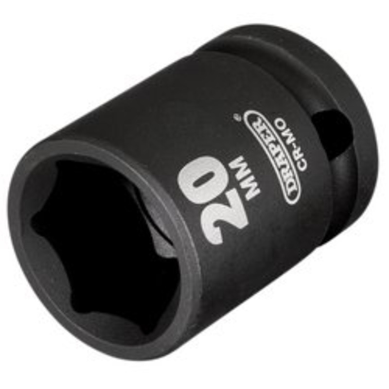 Draper Hi-Torq Impact Socket, 1/2 Sq. Dr., 20Mm | 410Mm
