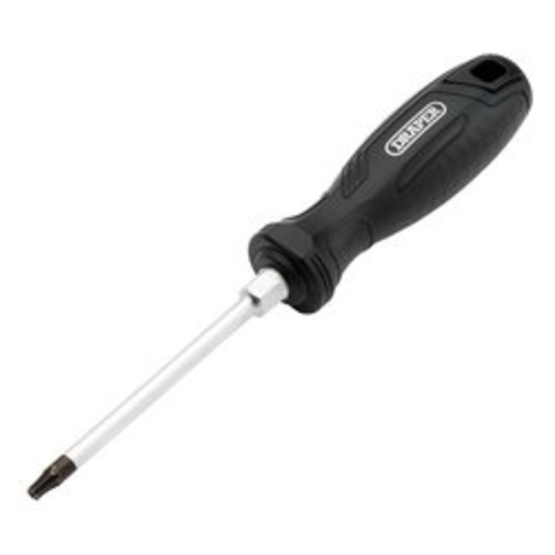 Draper Tx-Star Tamperproof Hard Grip Screwdriver, T25H X 100Mm | 220/Th
